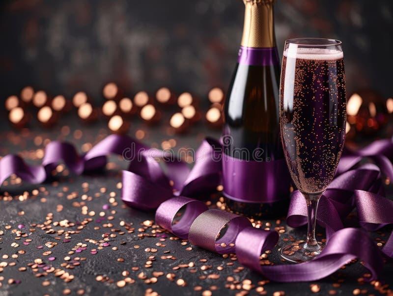 The Art of Celebrating with Purple Champagne muha