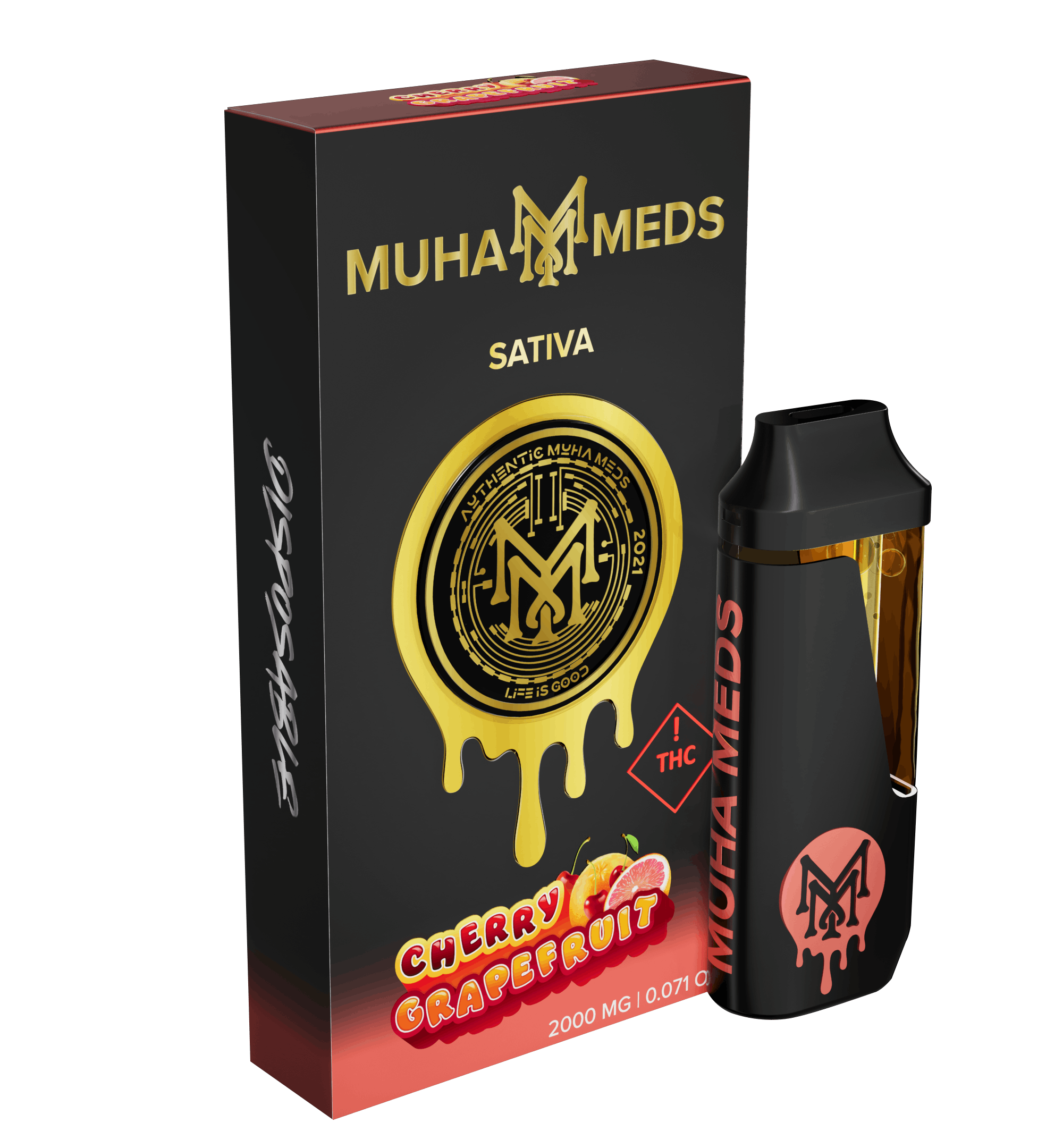 muha meds Cherry Grapefruit 2000MG