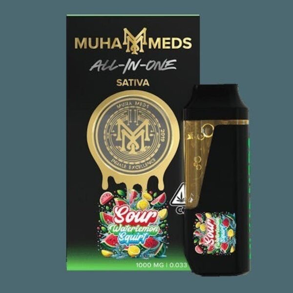 Muha Meds Watermelon Sativa Disposable Vape: Refreshing Flavor & Uplifting High - Image 2
