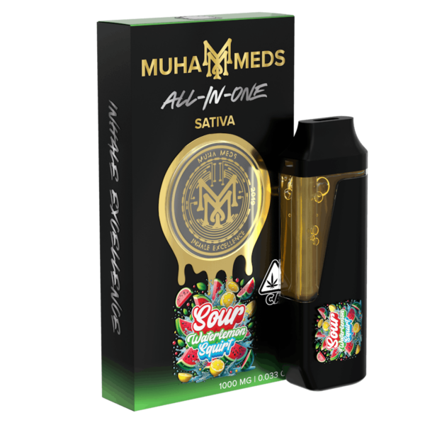 Muha Meds Watermelon Sativa Disposable Vape: Refreshing Flavor & Uplifting High - Image 3