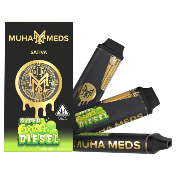 Muha Meds Super Sour Diesel 2000mg Cart | Potent 2g Vape for Ultimate Flavor & Experience - Image 2