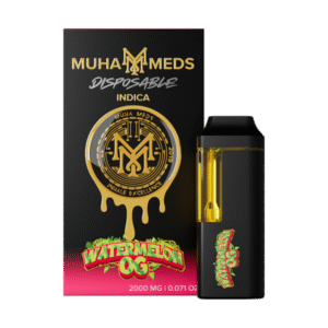 Alternative view of Muha Meds Watermelon OG 2g Disposable Vape | 2000mg Premium Cannabis Oil